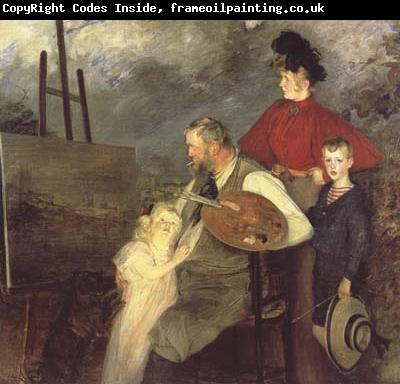 Jacques-Emile Blanche The Thaulow Family (mk06)